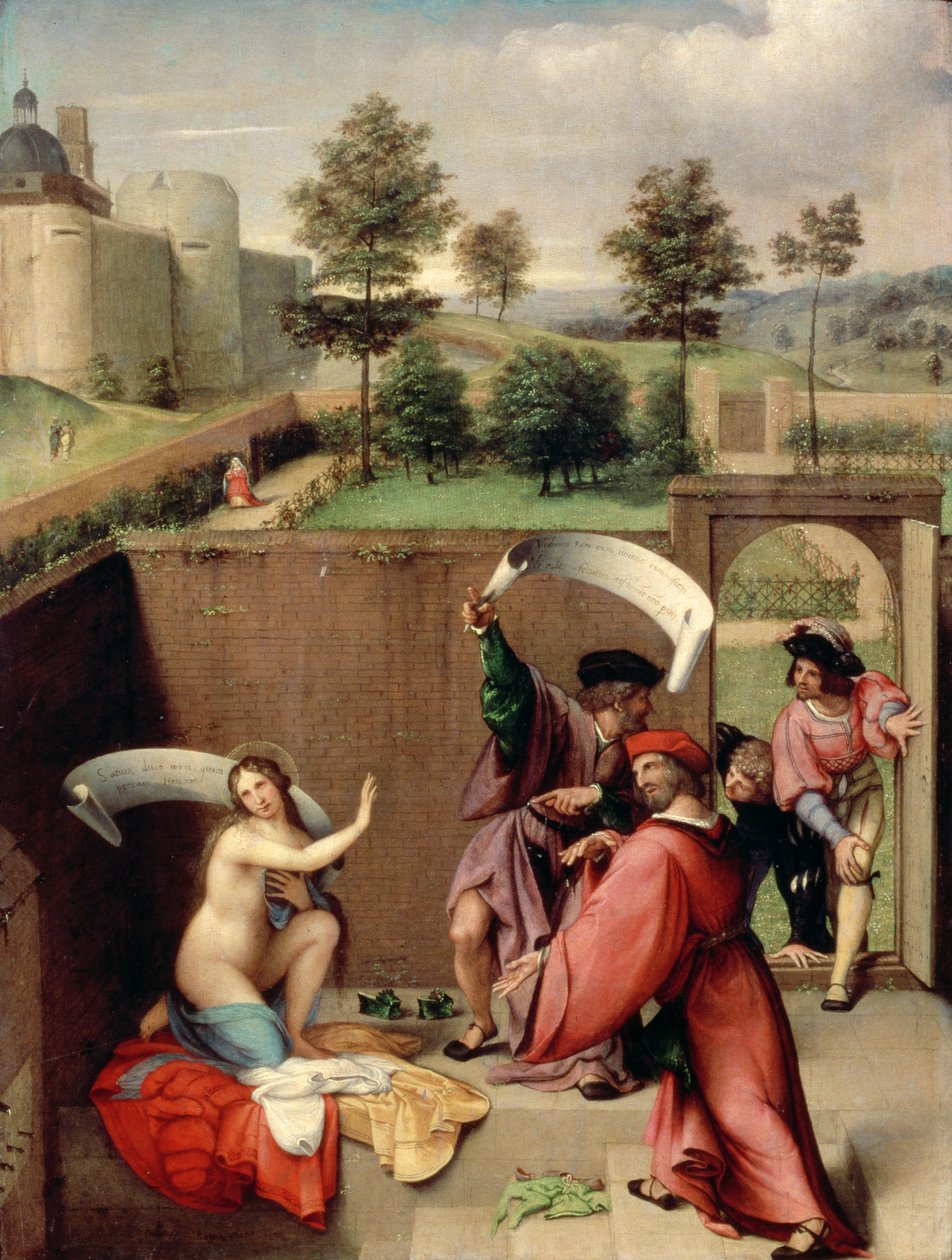 Susanna ve Yaşlılar, 1517 (panel) by Lorenzo Lotto