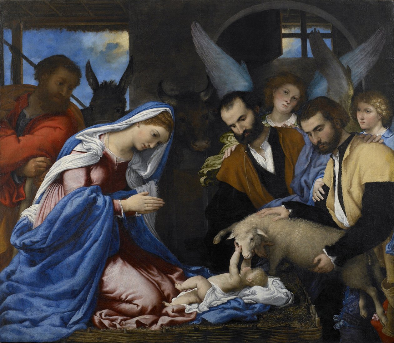 Çobanların hayranlığı by Lorenzo Lotto