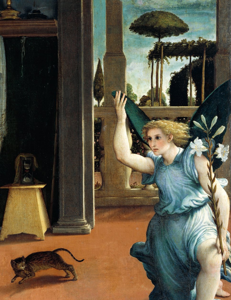 Recanati Müjdesi, yaklaşık 1532, Lorenzo Lotto (1480 ca-1556), tuval üzerine yağlı boya by Lorenzo Lotto