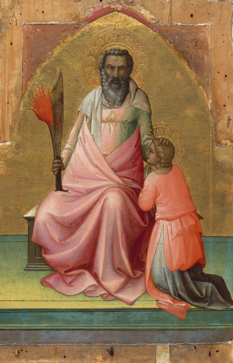 Abraham, c.1408-10 (ahşap üzerine tempera, altın zemin) by Lorenzo Monaco