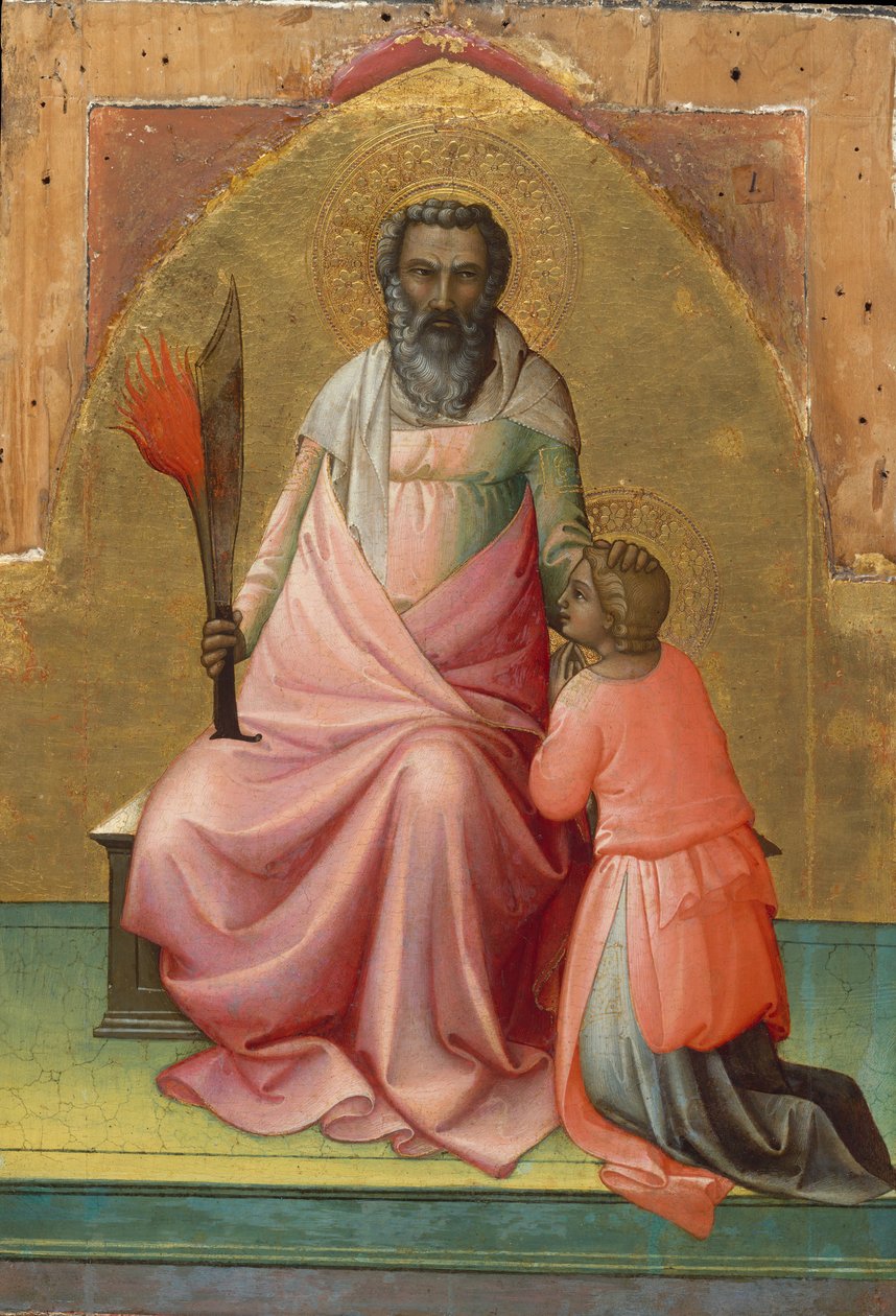 İbrahim, yaklaşık 1408-10. by Lorenzo Monaco
