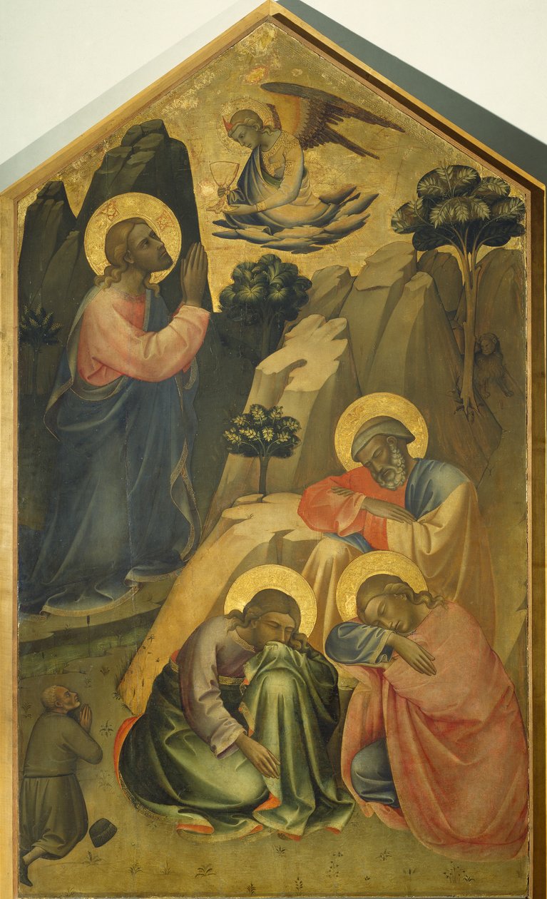 Bahçede ıstırap, yazan Lorenzo Monaco (yaklaşık 1370-1425) by Lorenzo Monaco