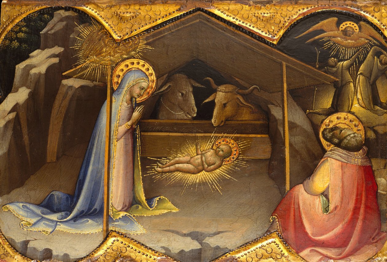 Doğuş, 1406-10 (ahşap, altın zemin üzerine tempera) by Lorenzo Monaco