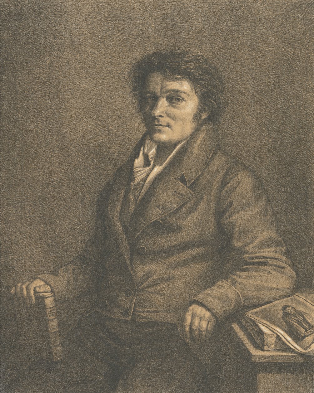 Aloys Senefelder (portreden sonra) by Lorenzo Quaglio