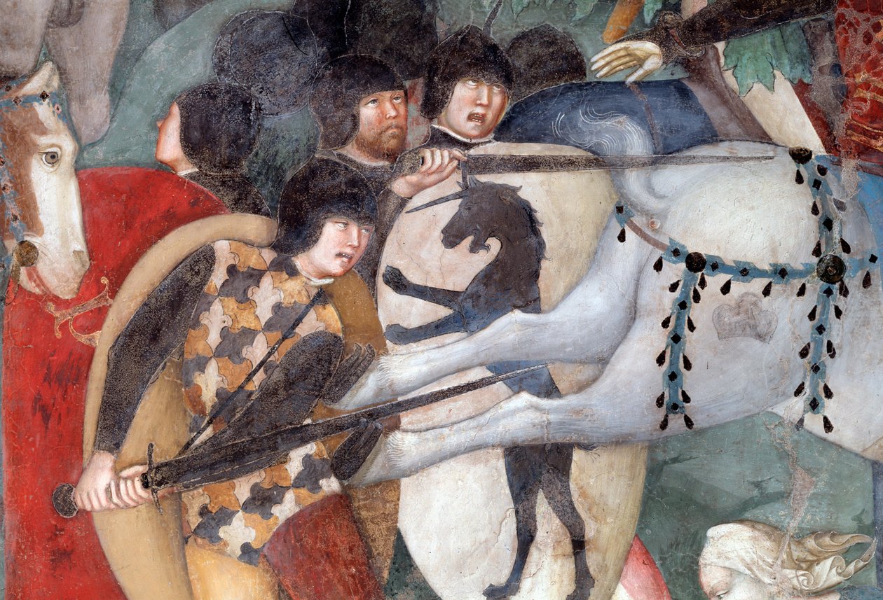 Çarmıha Gerilme, Askerlerin detayı (Fresco by Lorenzo Salimbeni