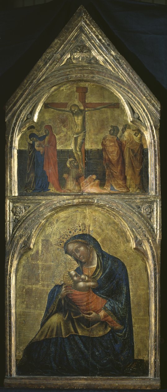 Çarmıha Gerilmiş Bakire ve Çocuk, c.1360 by Lorenzo Veneziano