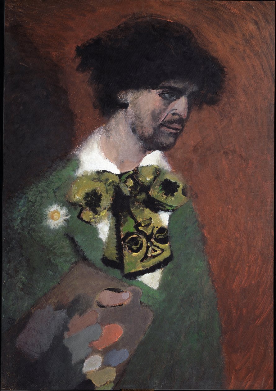 Lorenzo Viani (1882-1936) tarafından yapılan Otoportre (Otoportre) Tablosu by Lorenzo Viani