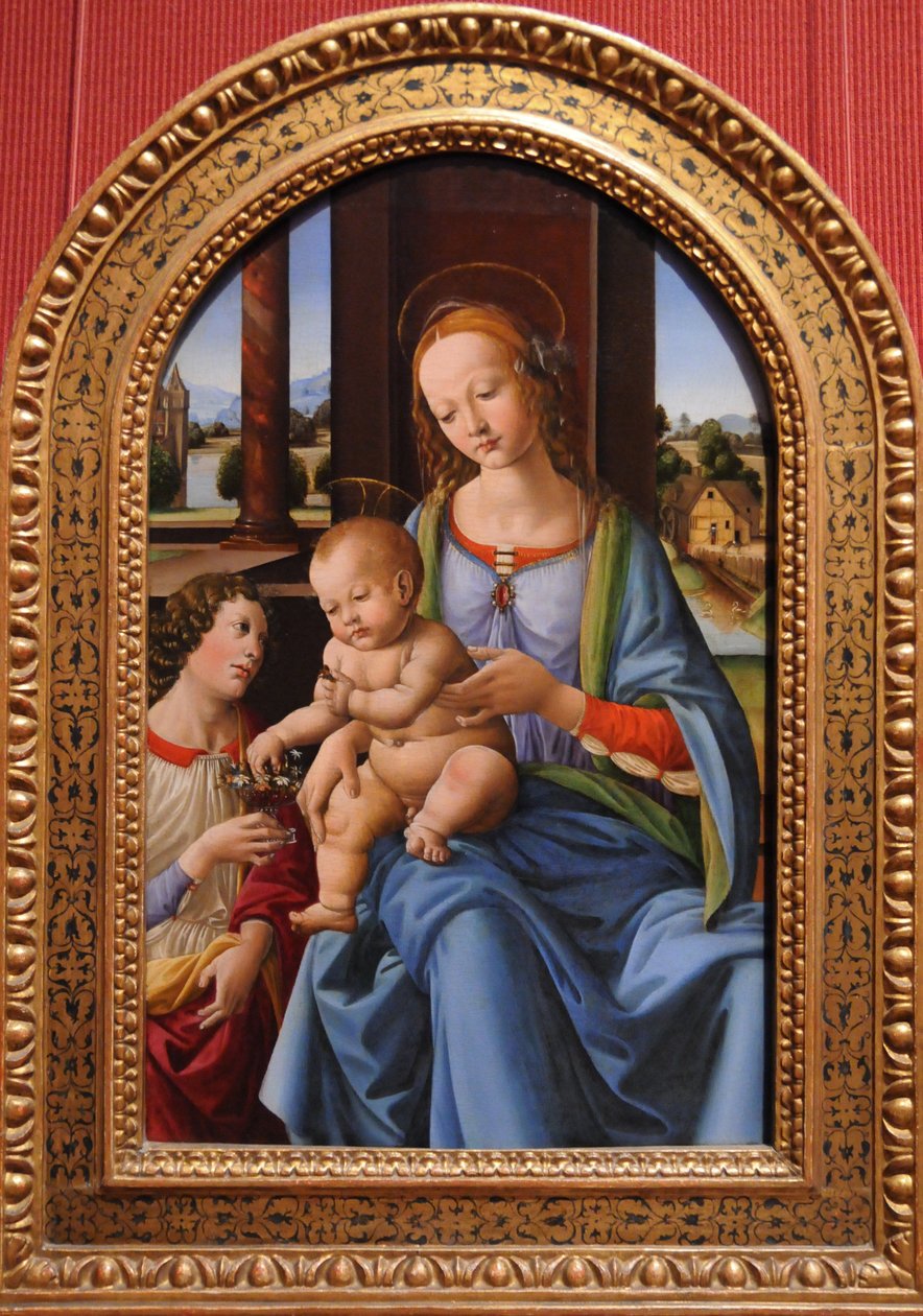 madonna ve çocuk by Lorenzo di Credi
