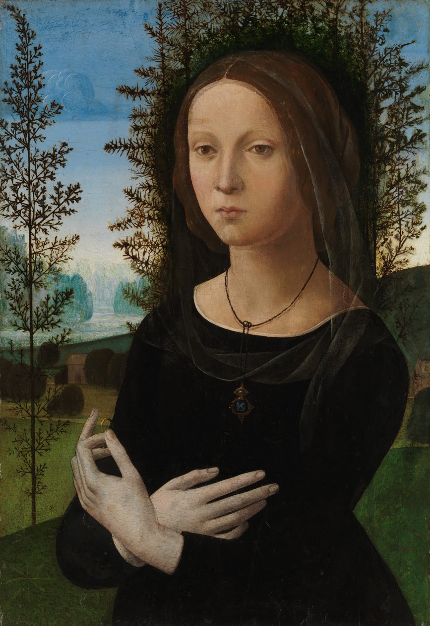 Genç Bir Kadının Portresi, ca. 1490-1500. by Lorenzo di Credi