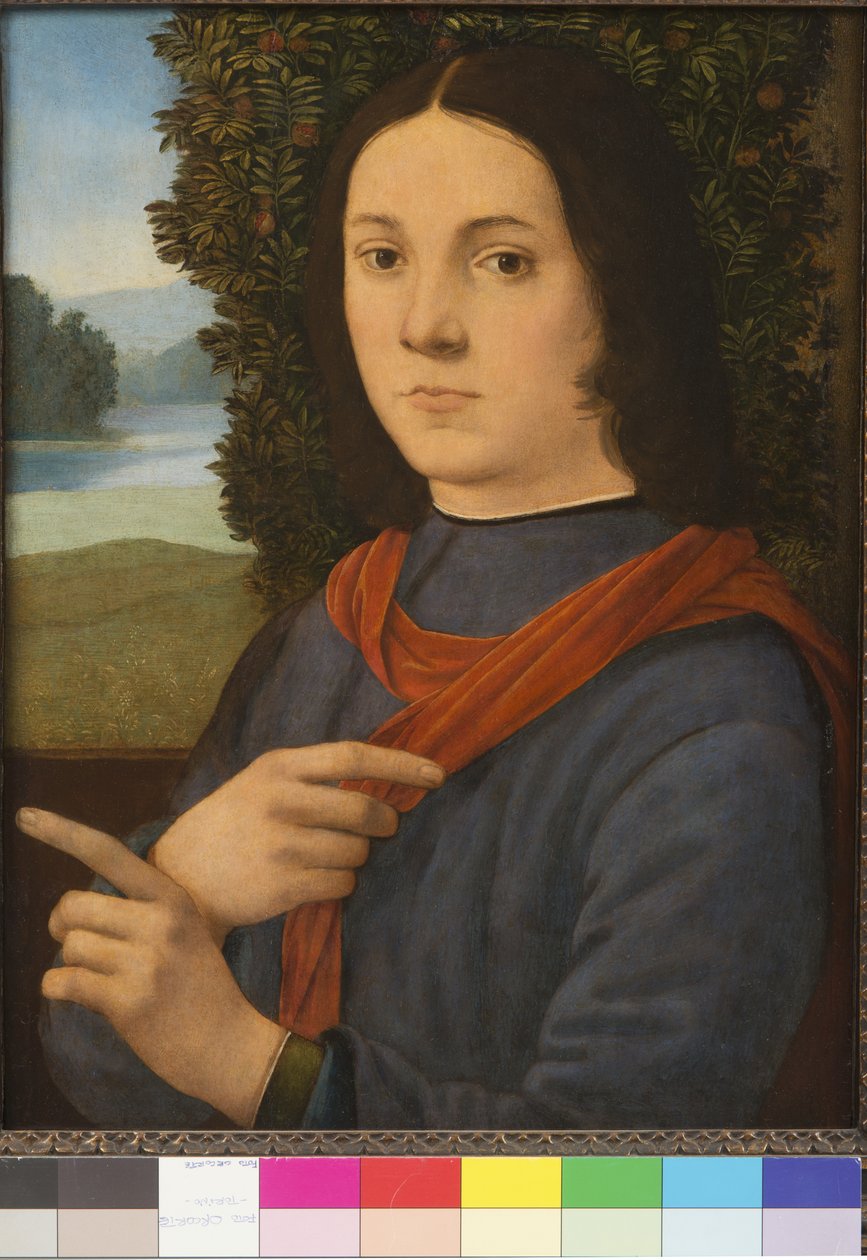 Genç bir adamın portresi, 1490-99 by Lorenzo di Credi