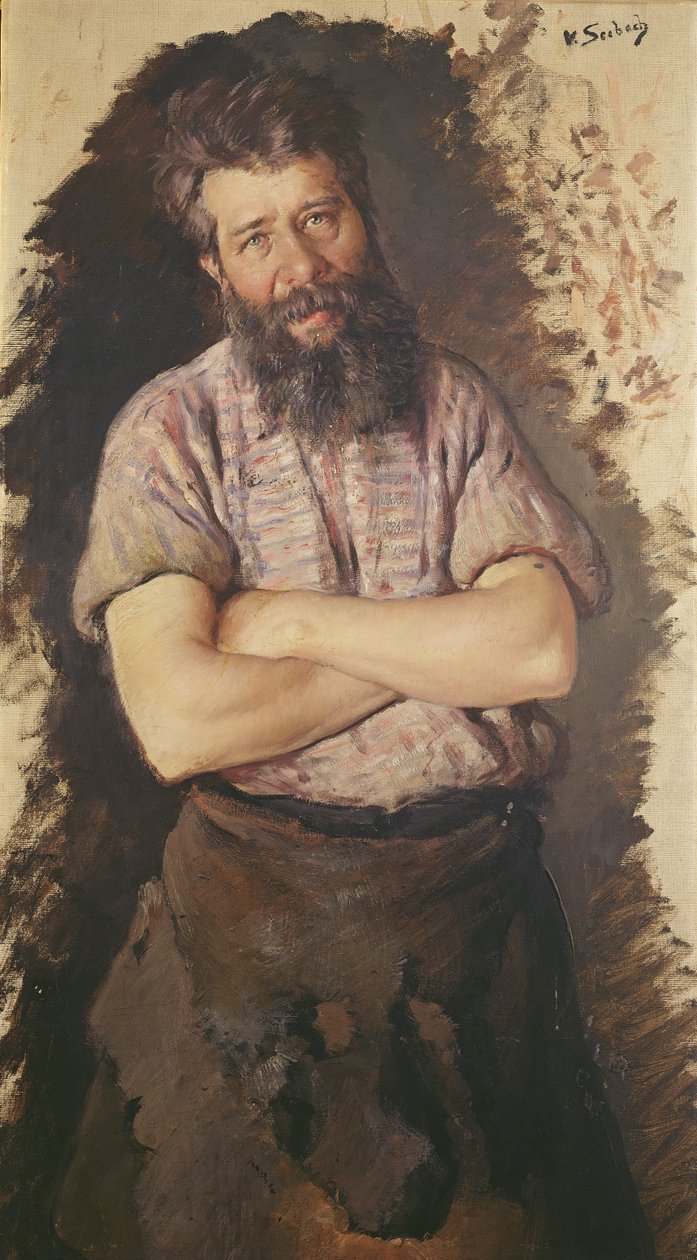 Bir Demirci Portresi by Lothar von Seebach