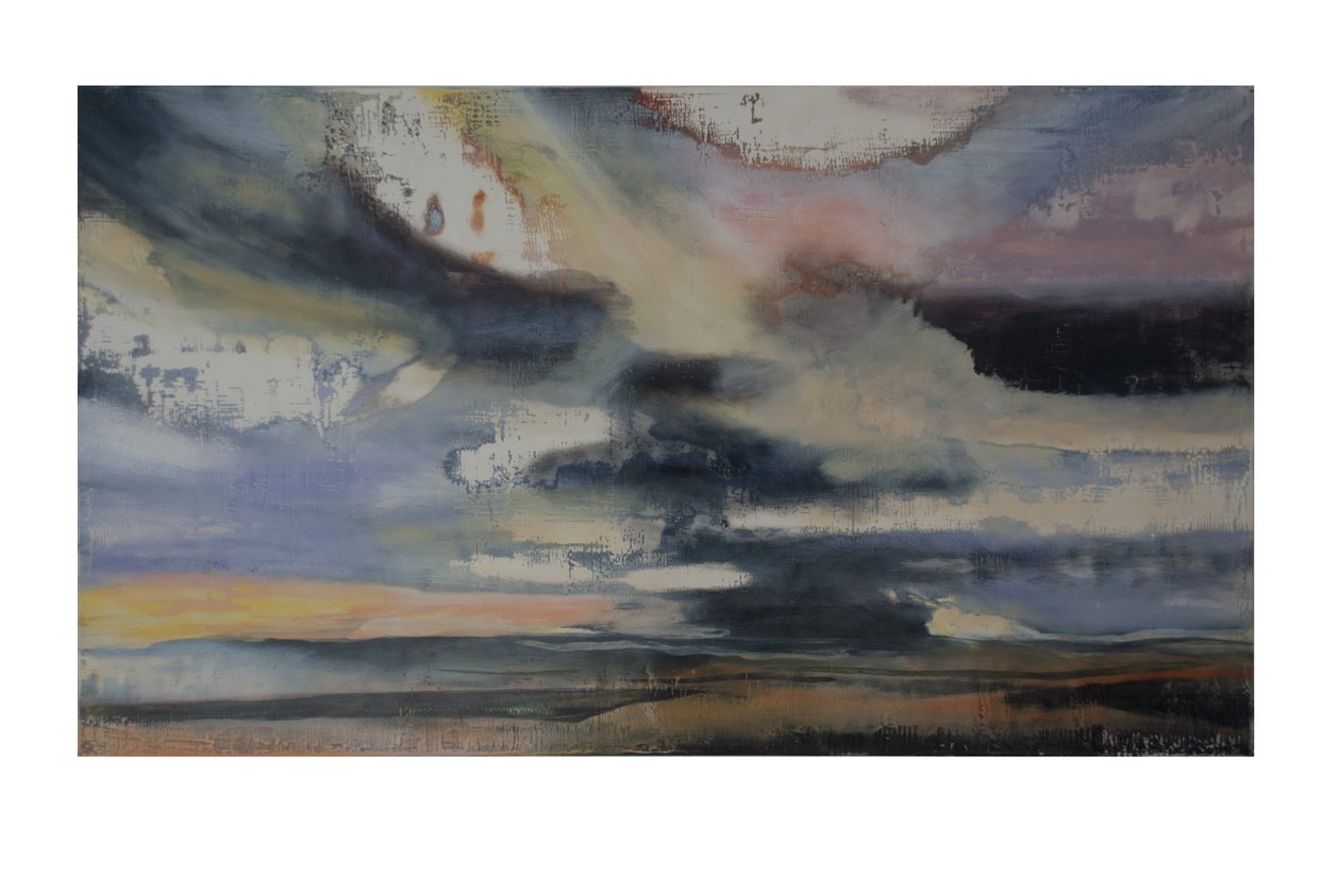 Turner In Translation 2, 2016, gesso panelinde yağ ve gomalak by Lou Gibbs