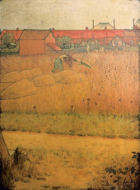 Le FauchernCatala: El segadornİngilizce: The Harvest, or Mower at Noon reapern by Louis Anquetin