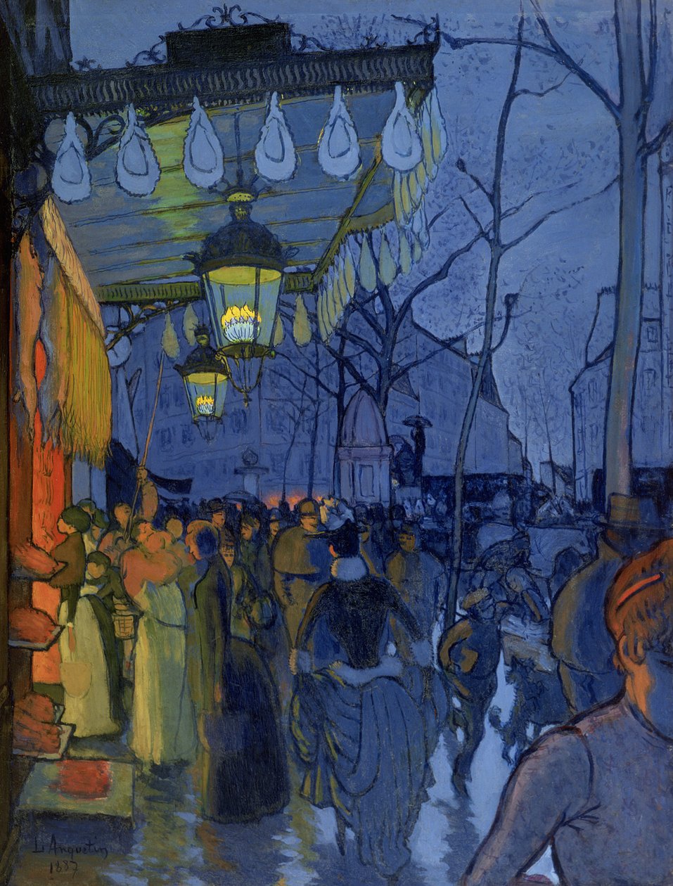 Sokak Sahnesi, Öğleden Sonra Beşte, 1887 by Louis Anquetin