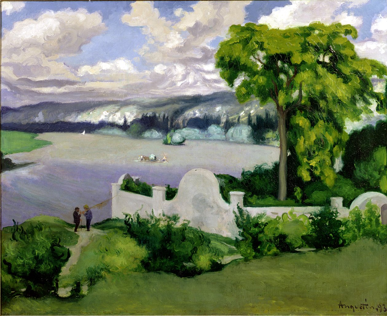 La Roche Guyon yakınlarındaki Seine Nehri, 1893 by Louis Anquetin