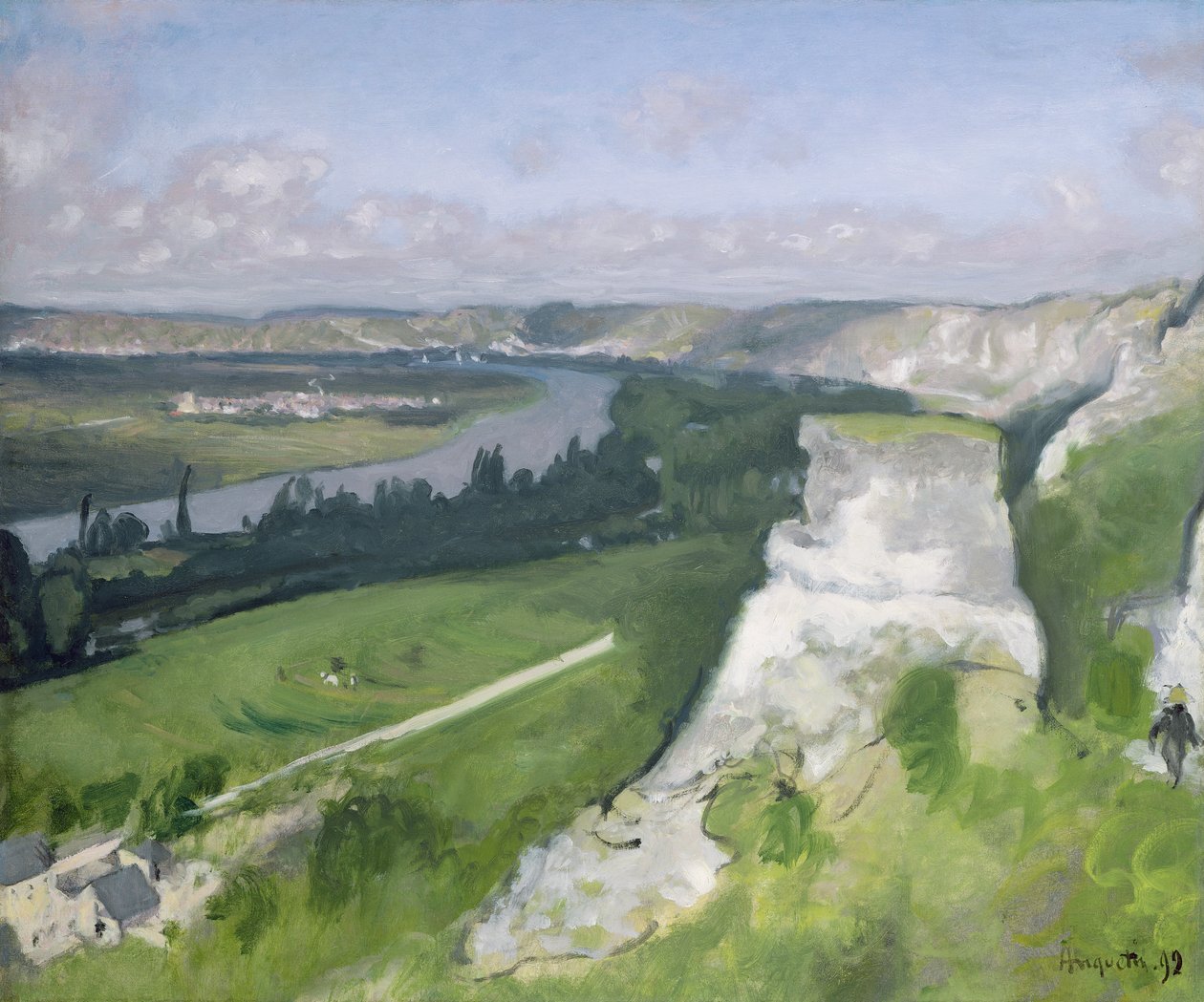 Rouen yakınlarındaki Seine, 1892 by Louis Anquetin