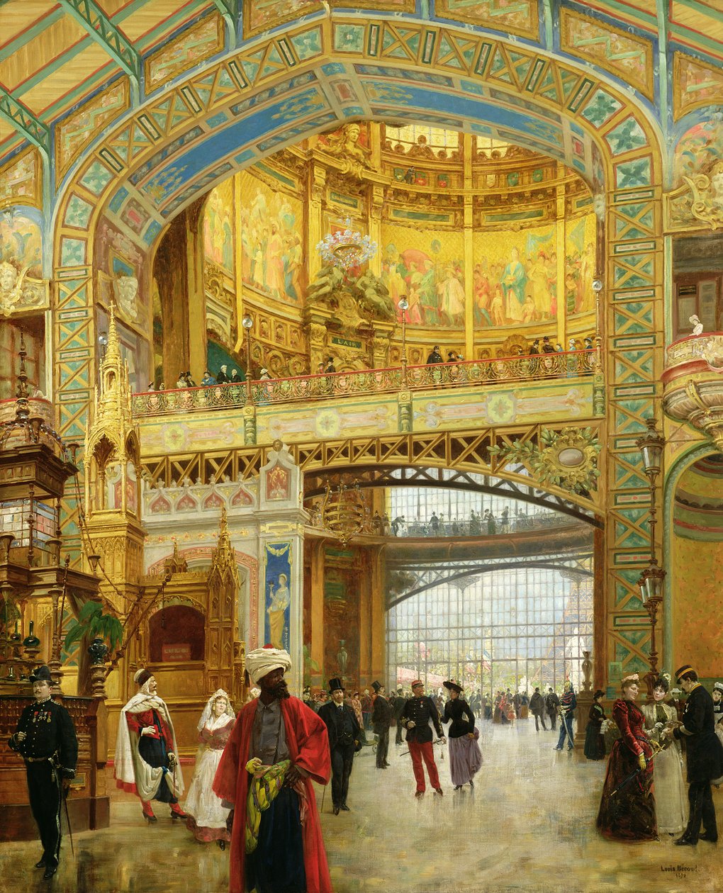1889 Evrensel Sergisinin Merkezi Kubbesi by Louis Beroud