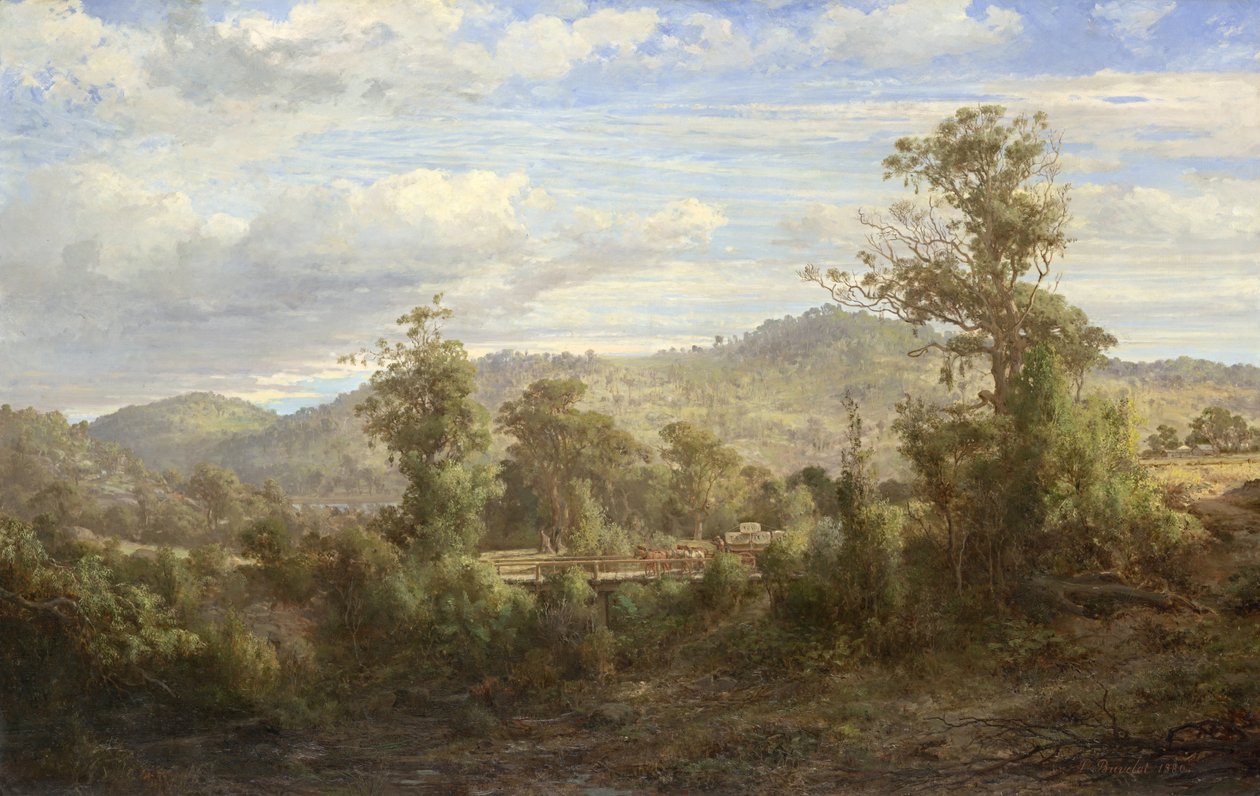 Tallarook ve Yea Arasında by Louis Buvelot