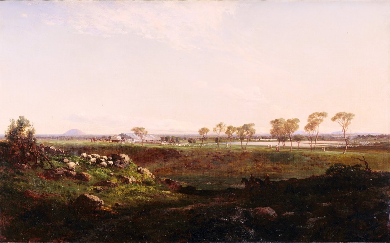 Fyans Dağı yünlü by Louis Buvelot