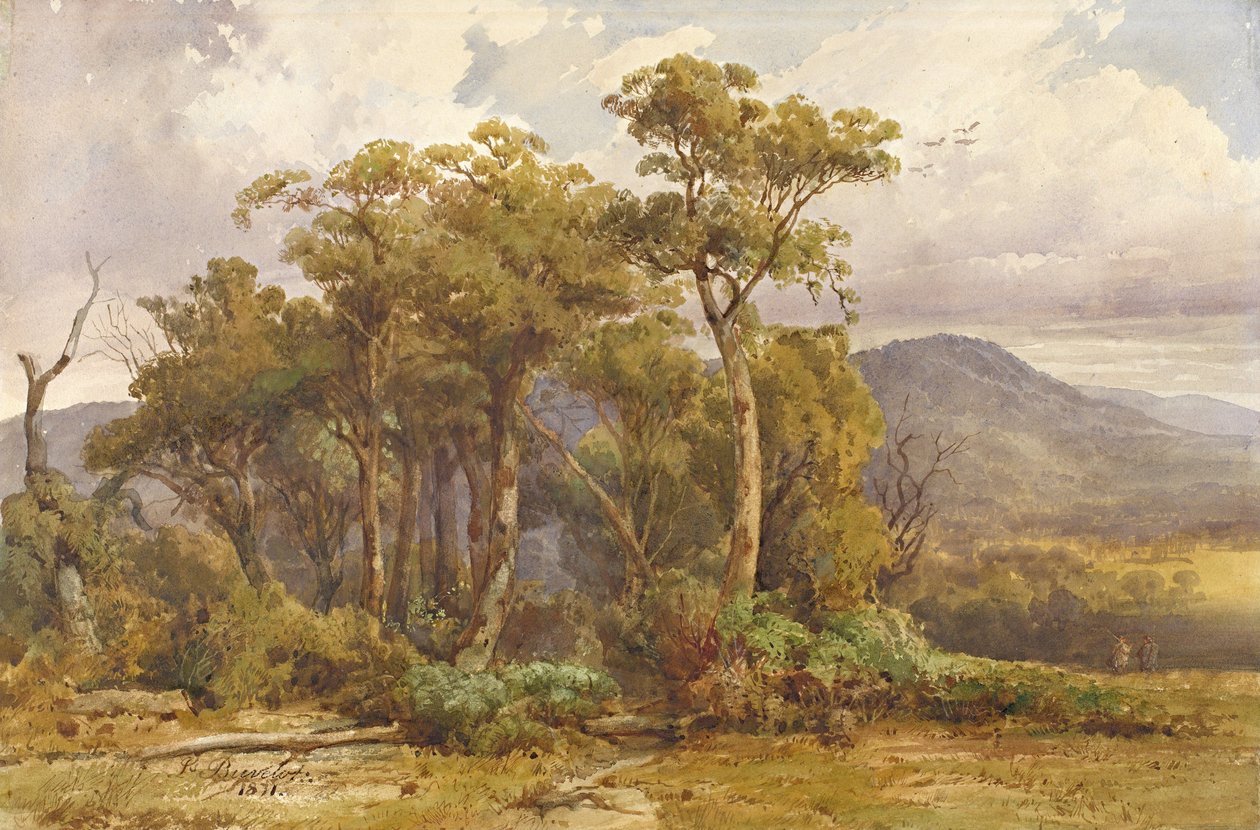 Yarra daireleri by Louis Buvelot