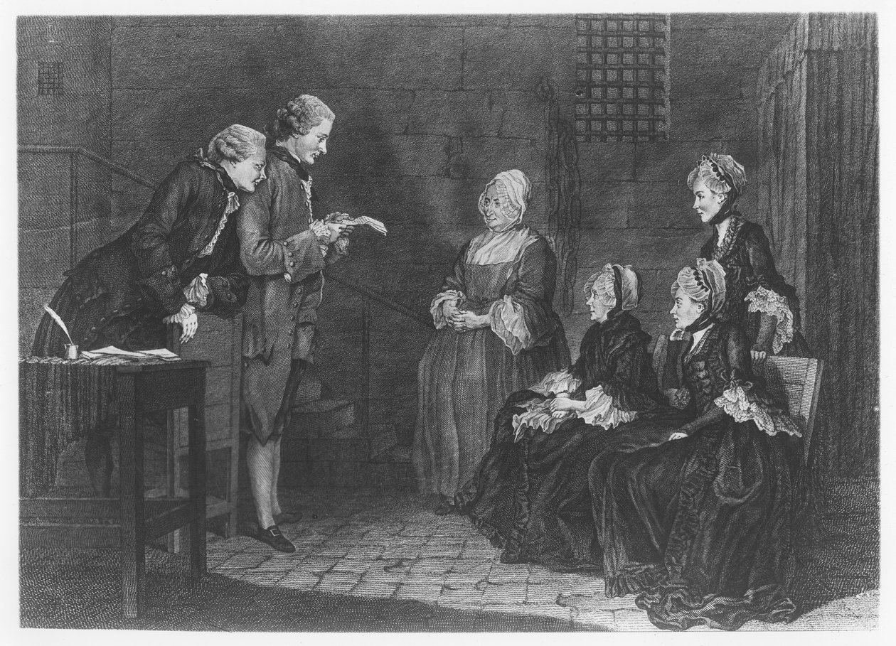 Talihsiz Calas Ailesi, Delafosse tarafından kazınmış, 1765 by Louis Carrogis dit Carmontelle