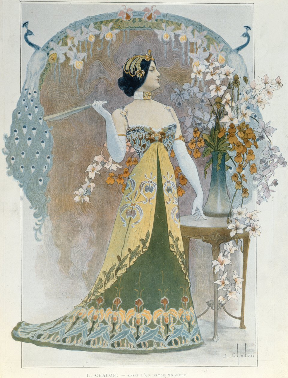 Modern Bir Tarz Üzerine Deneme, c.1899 by Louis Chalon