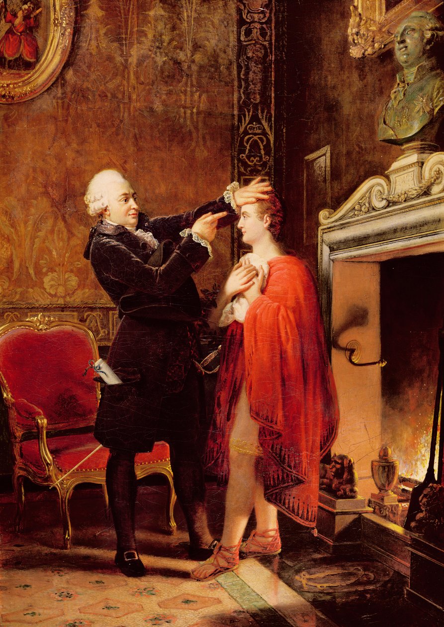 Jean-Francois Ducis (1733-1816) Yüzündeki Çizgileri Okuyarak Aktör Talma