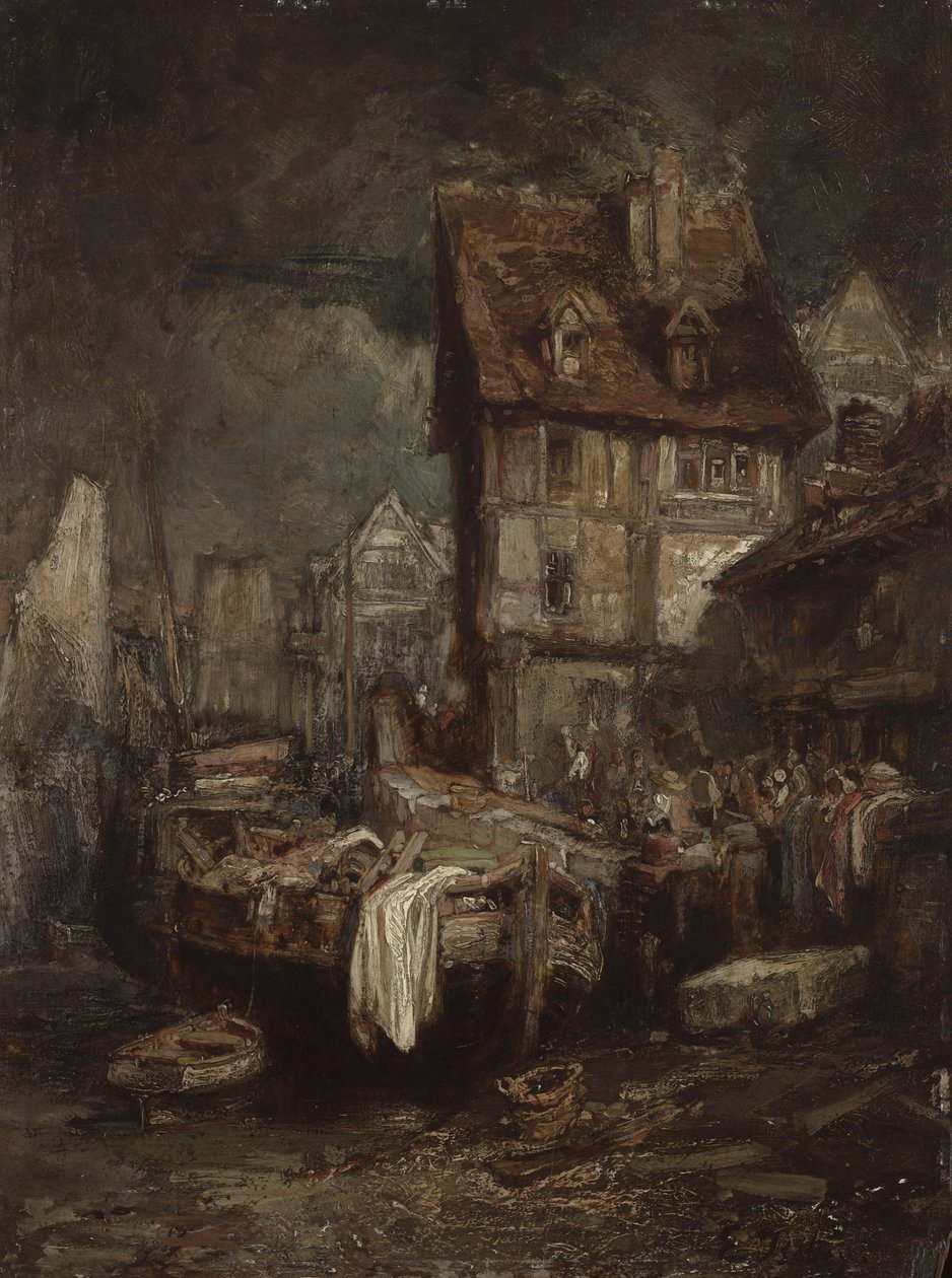Bir Limanın İçi by Eugene Isabey