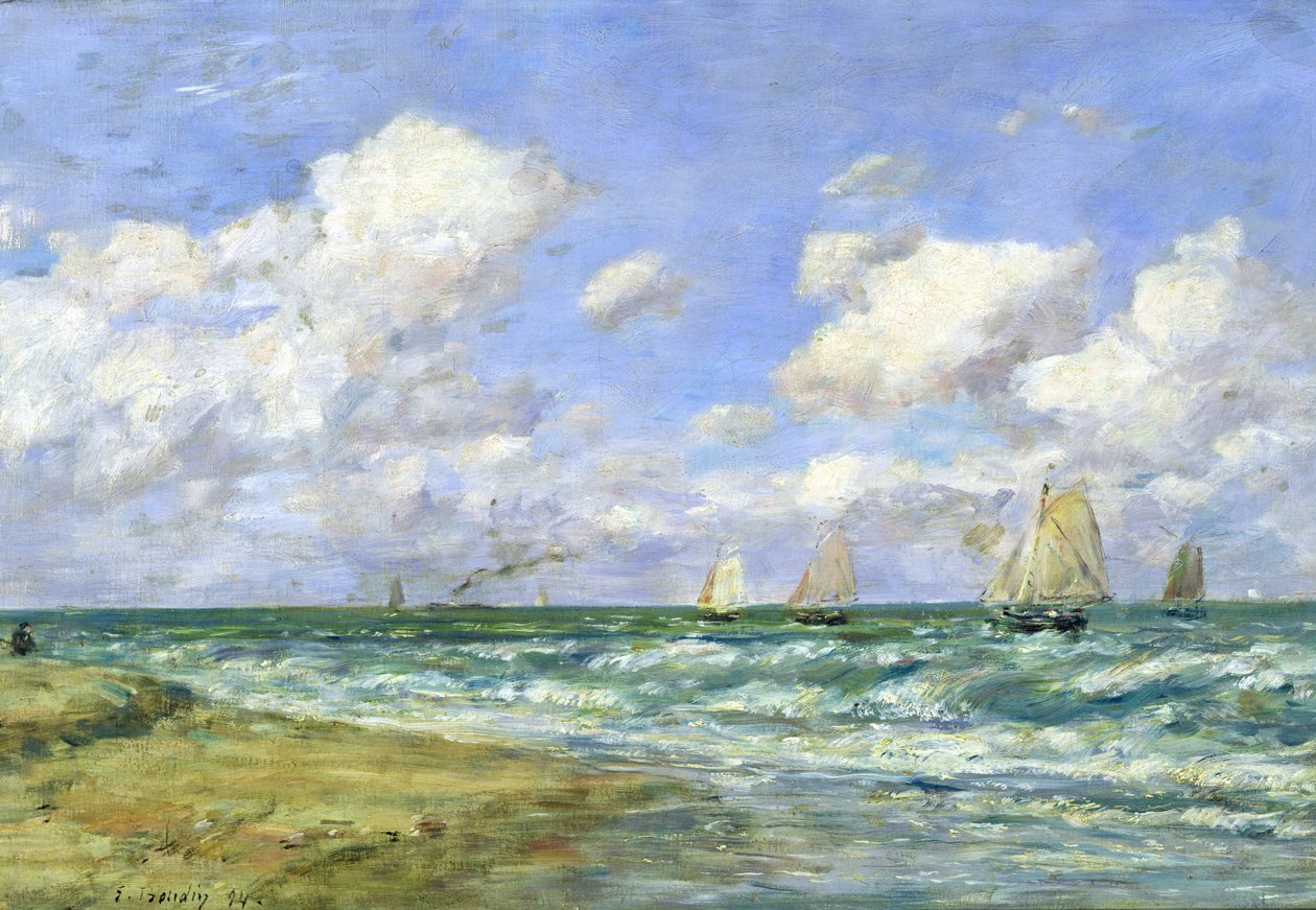Deniz sahnesi, 1894 by Eugene Louis Boudin