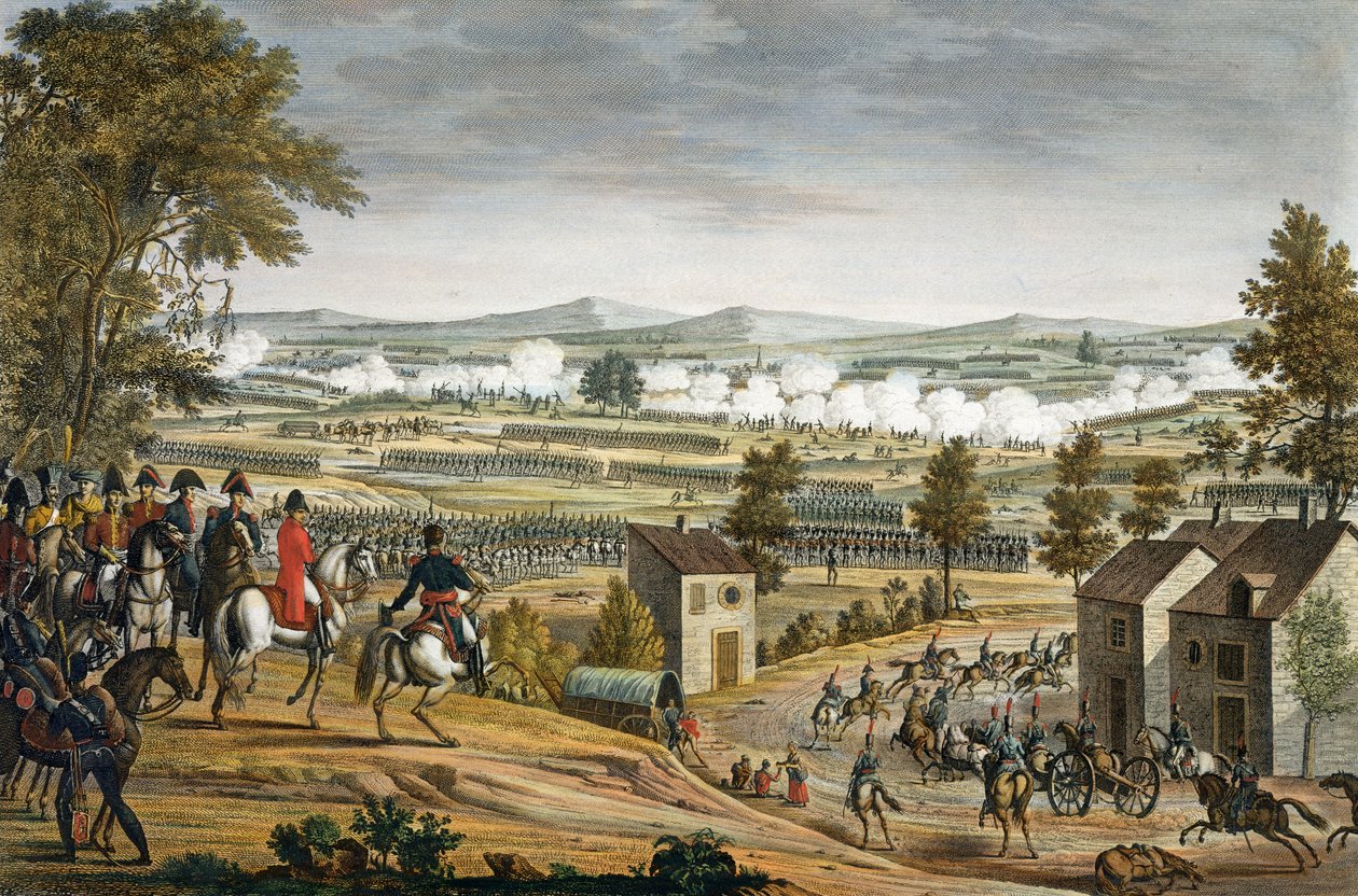 Lutzen Savaşı, 2 Mayıs 1813, Edme Bovinet (1767-1832) (aquatint) tarafından oyulmuş by Louis Francois Couche