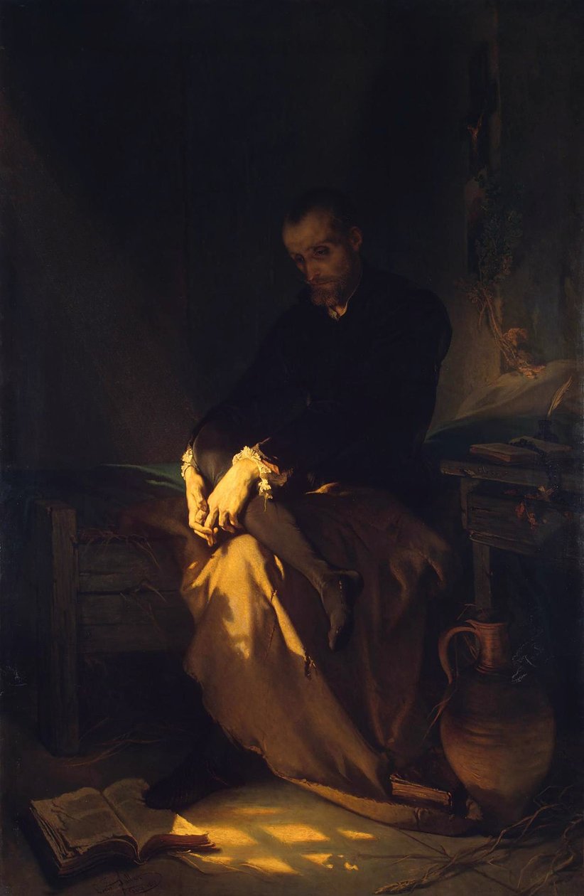 Hapishanede Porsuk, 1853 by Louis Gallait
