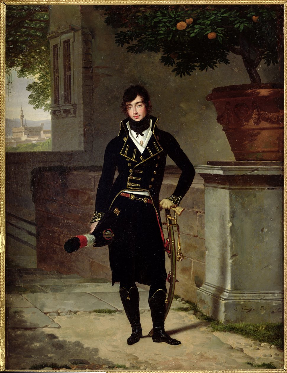 Cisalpine Cumhuriyetinde Bir Subayın Portresi, 1801 by Louis Gauffier