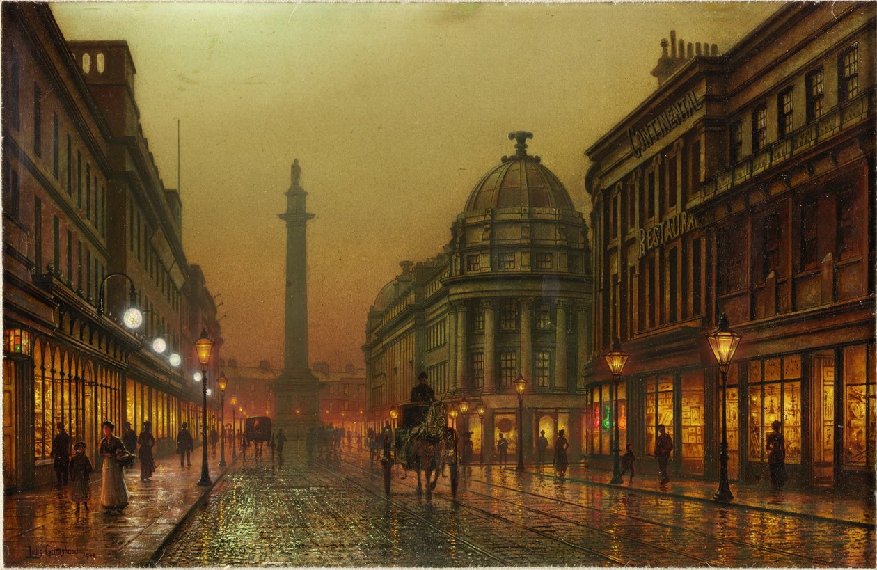 Grainger Caddesi, Newcastle upon Tyne, 1902 by Louis Grimshaw