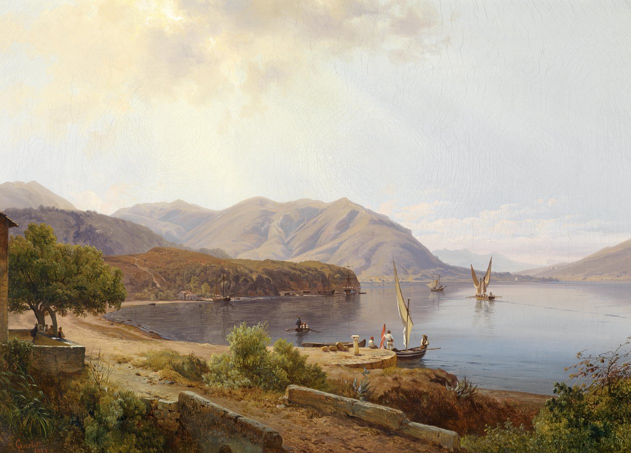 Motiv bei San Felice am Gardasee by Louis Gurlitt