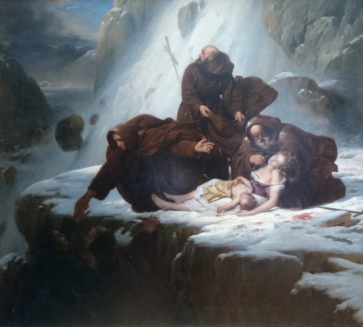 Saint-Gothard Dağı Dini by Louise Marie Jeanne Hersent