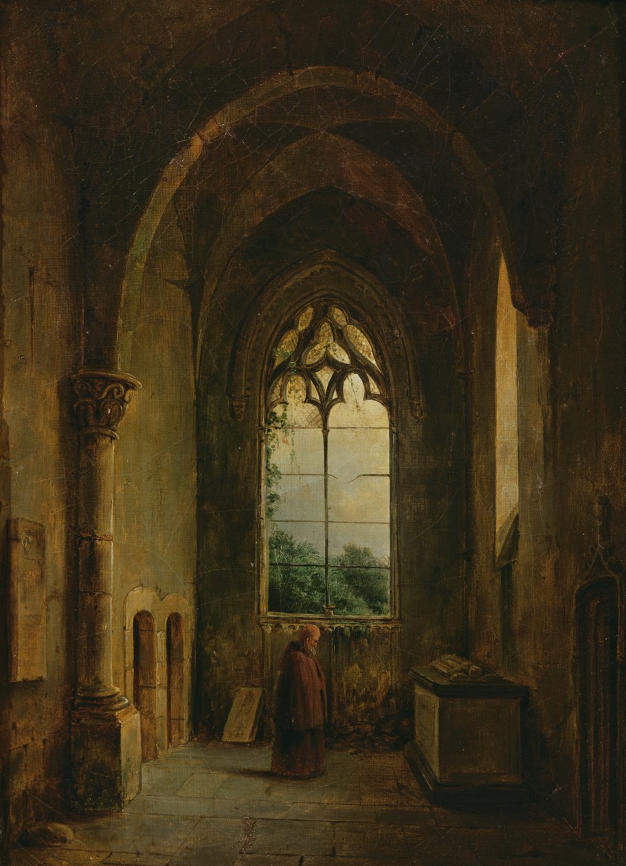 Bir Manastırın İçi by Louis Jacques Mande Daguerre