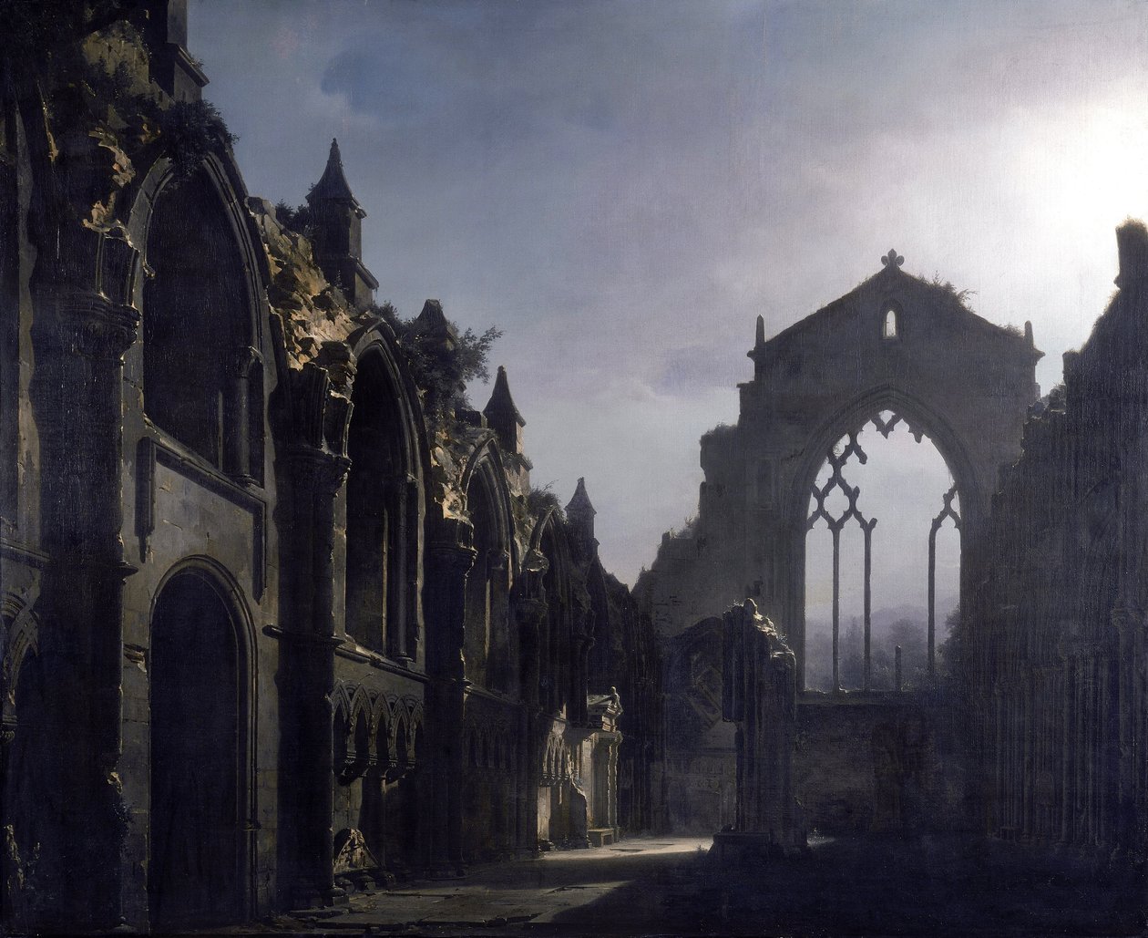 Holyrood Şapeli Harabeleri by Louis Jacques Mande Daguerre