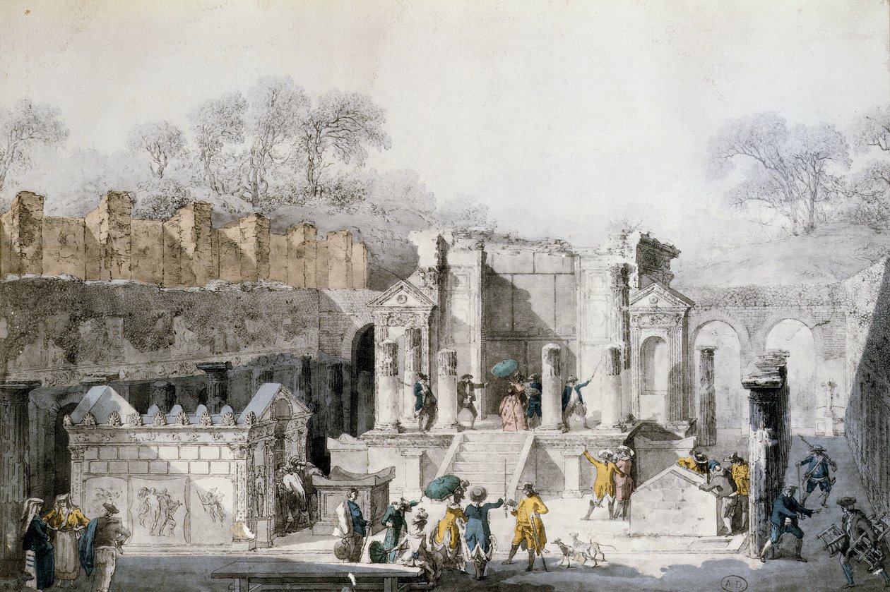 Pompeii Harabelerindeki İsis Tapınağı