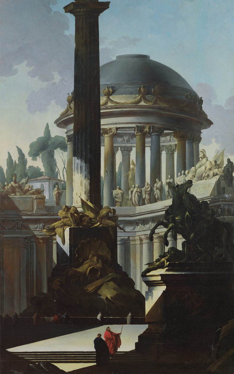 Mimari Peyzaj veya Capriccio by Louis Joseph Le Lorrain