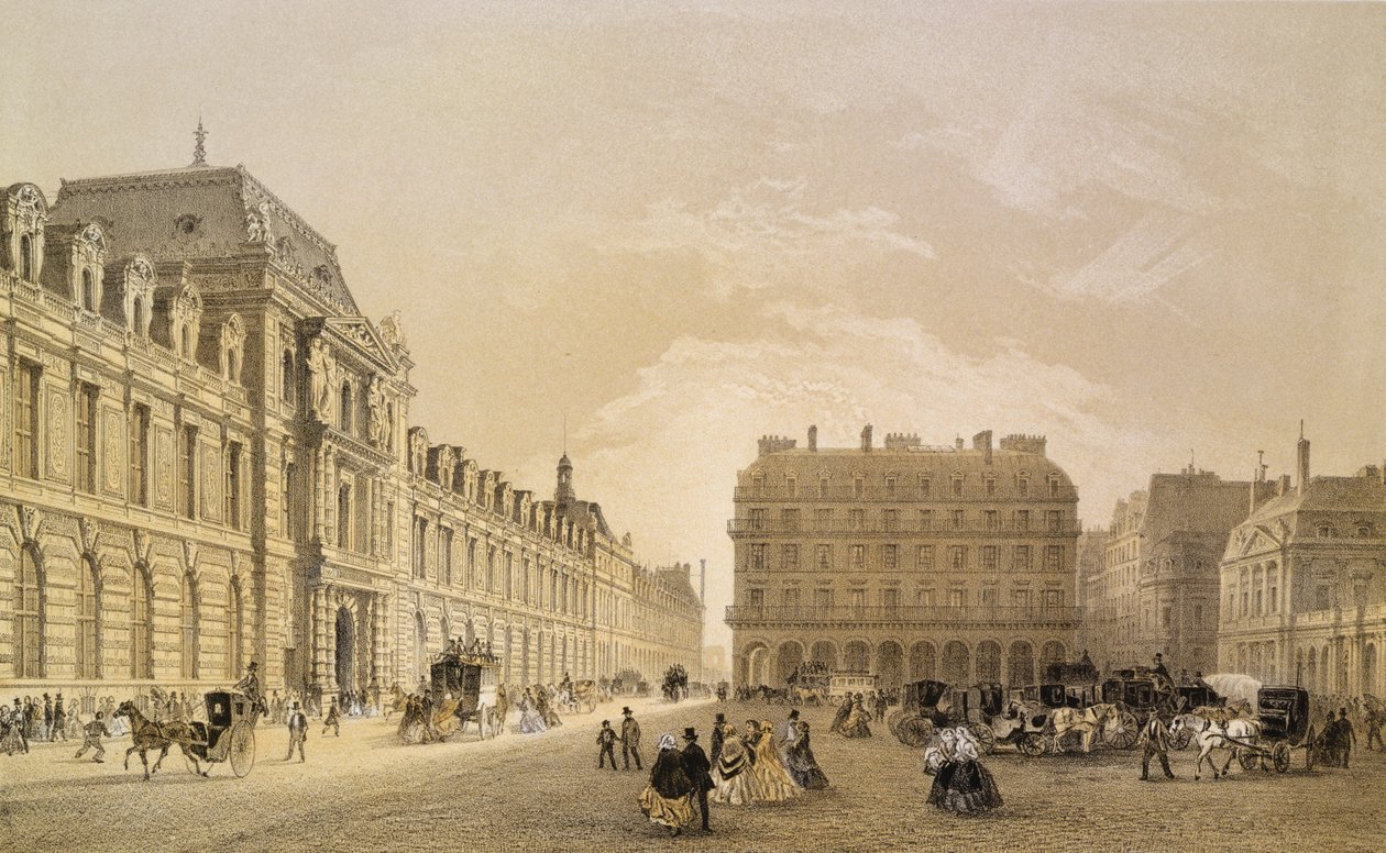 Louvre, Rue de Rivoli ve Palais Royal