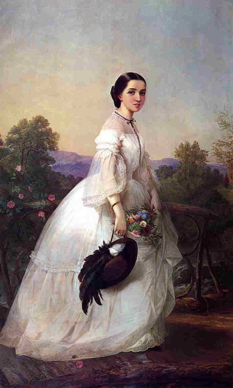 İsveçli Şarkıcı Jenny Lind, 1852 dolayları by Louis Lang