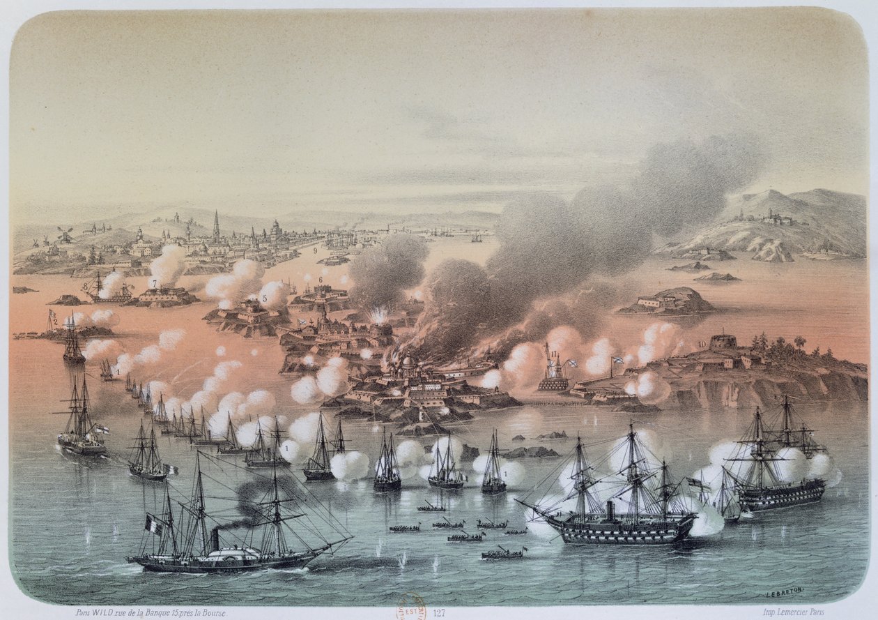 Sveaborg Bombardımanı, 5 Ağustos 1855, 1856 by Louis Le Breton