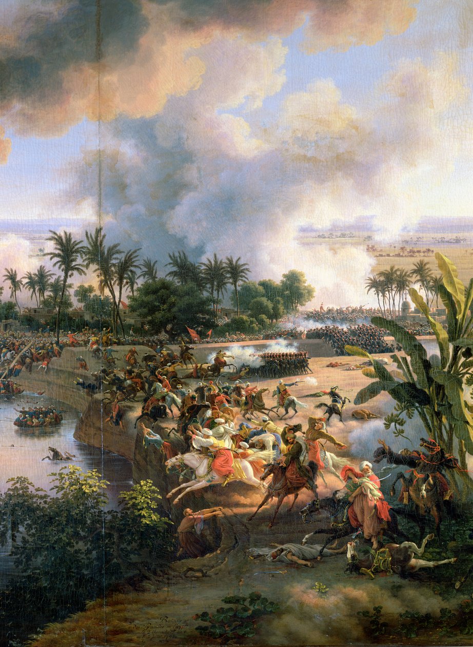 Piramitler Savaşı, 21 Temmuz 1798, Memluk Süvarilerinin Bozgununun detayı, 1806 by Louis Lejeune