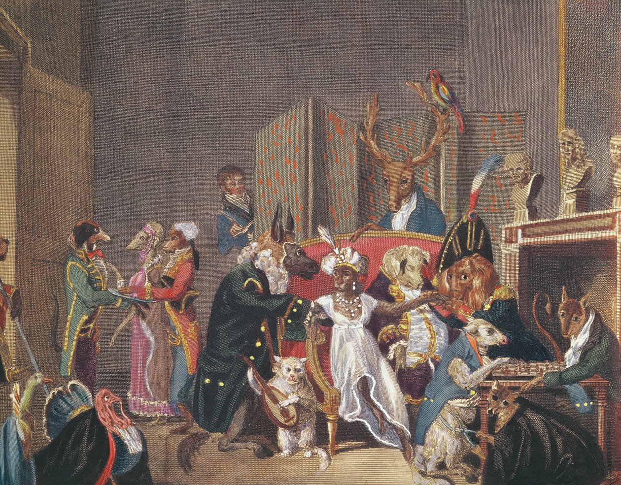 Josephine Salonunun Karikatürü (1763-1814) by Louis Leopold Boilly