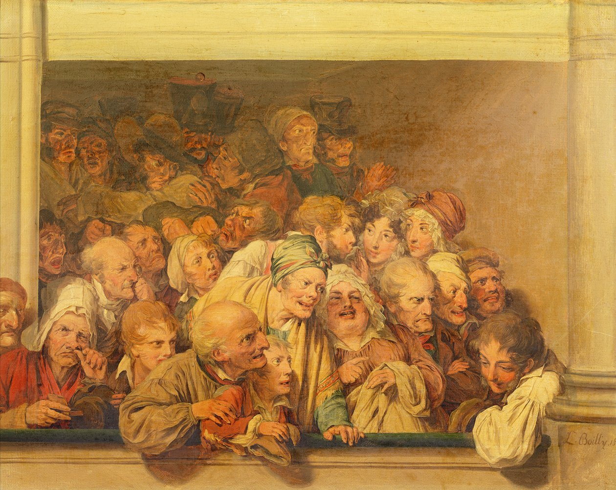 Operadaki Zavallı Kutu, 1830 by Louis Leopold Boilly