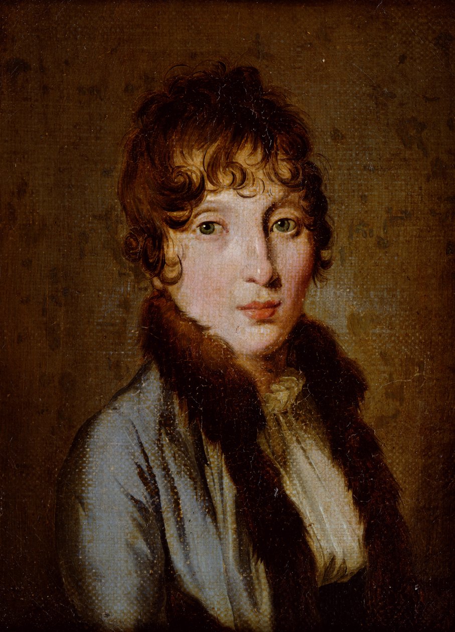 genç bir kadın portresi by Louis Leopold Boilly