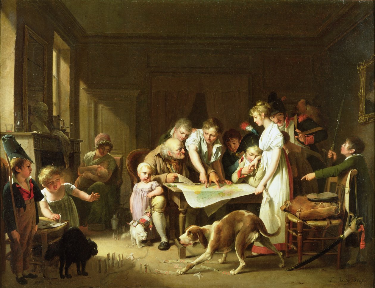 Ordu Raporunu Okumak, 1807 by Louis Leopold Boilly