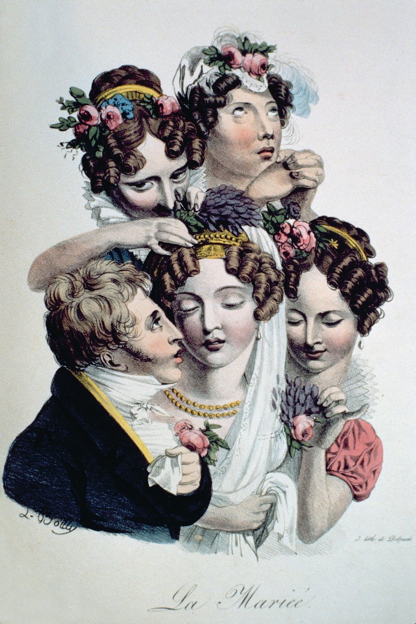 ದಿ ಬ್ರೈಡ್, ಸಿ.1820 ಟರ್ಕ್ by Louis Leopold Boilly