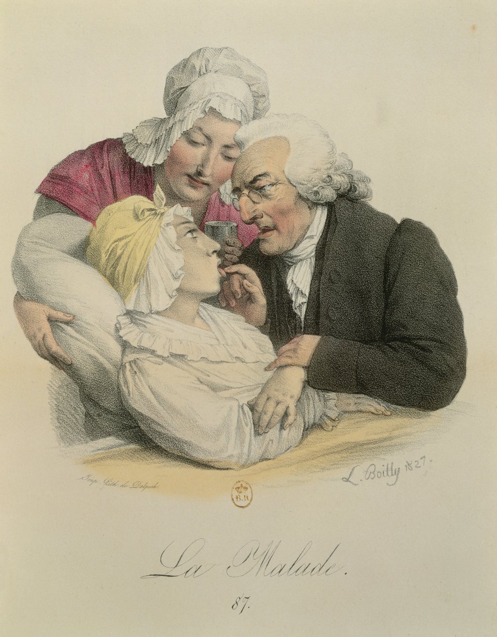 Hasta, François Seraphin Delpech (1778-1825) 1827 tarafından oyulmuş by Louis Leopold Boilly