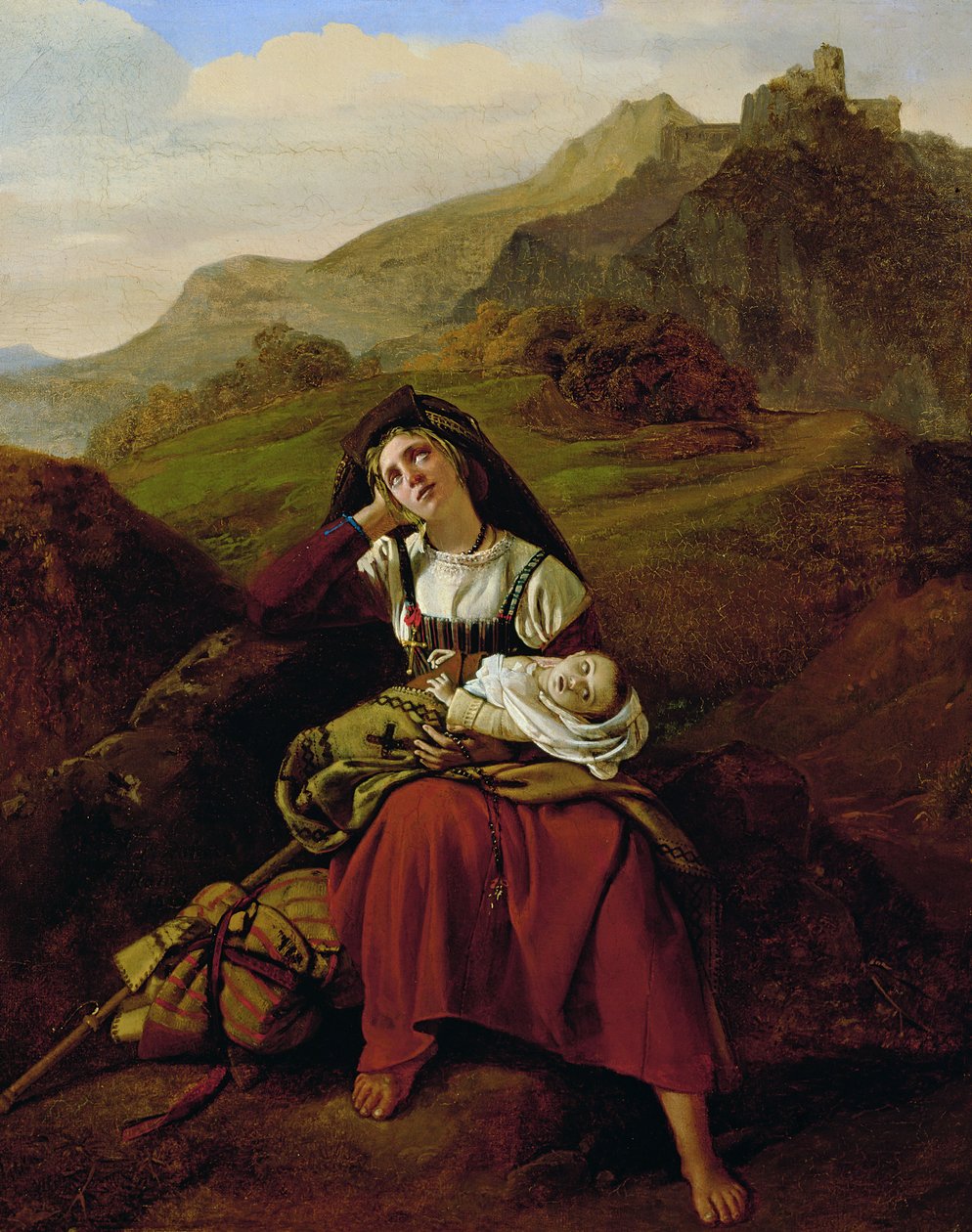 Mutsuz Anne, 1834 by Louis Leopold Robert